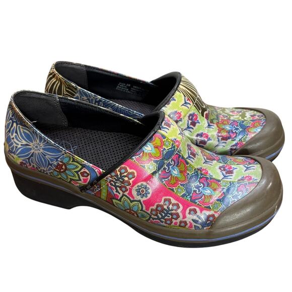 Dansko Floral Multicolor Mules - Picture 1 of 14